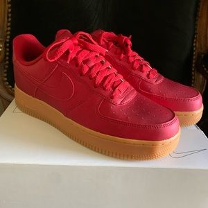 SOLD!🎉NIKE Air Force 1 Red Metallic